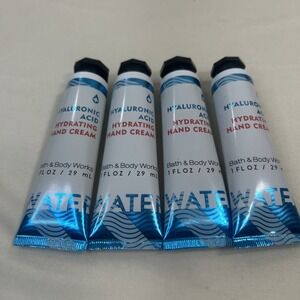 4 NEW Bath & Body Works HYALURONIC ACID Travel Size Hydrating Hand Cream 1 oz